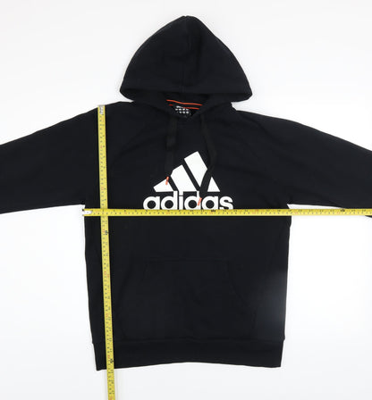 Mens UK Size S adidas Black Pullover Hoodie