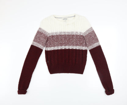 Womens UK Size 8 SoulCal & Co Multicoloured Pullover Jumper