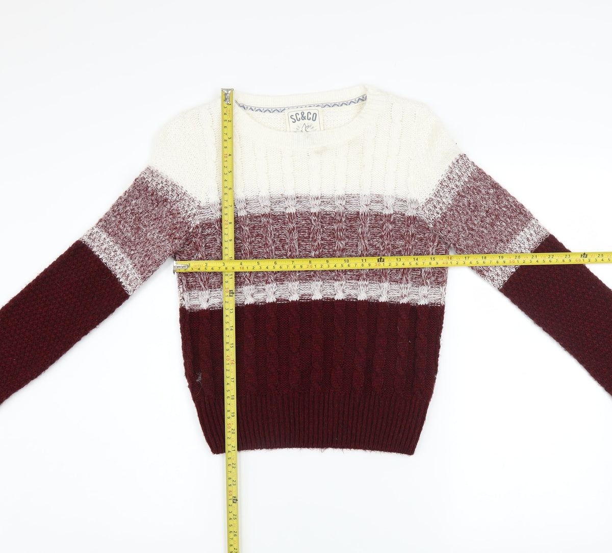 Womens UK Size 8 SoulCal & Co Multicoloured Pullover Jumper