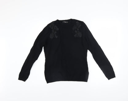 Womens UK Size 8 Dunnes Black Pullover Jumper