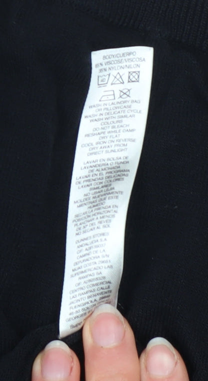 Womens UK Size 8 Dunnes Black Pullover Jumper