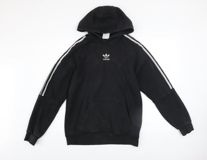 Mens UK Size S adidas Black Pullover Hoodie