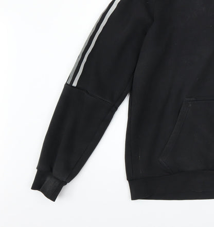 Mens UK Size S adidas Black Pullover Hoodie