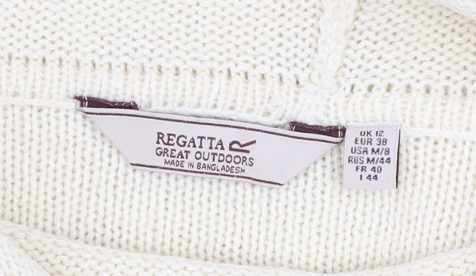 Womens UK Size 12 Regatta Ivory Pullover Jumper