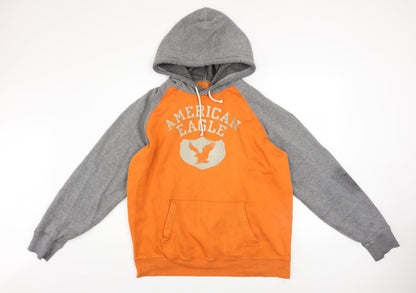 Mens UK Size L American Eagle Multicoloured Pullover Hoodie