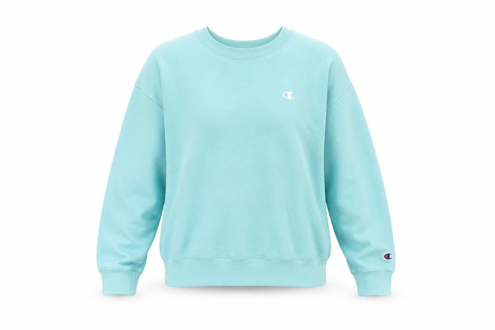 Womens UK Size M Champion Blue Pullover Sweatshirt