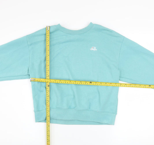 Womens UK Size M Champion Blue Pullover Sweatshirt