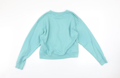 Womens UK Size M Champion Blue Pullover Sweatshirt