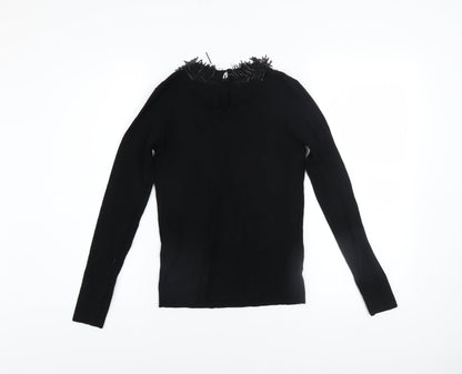 Womens UK Size 12 Warehouse Black Pullover Jumper