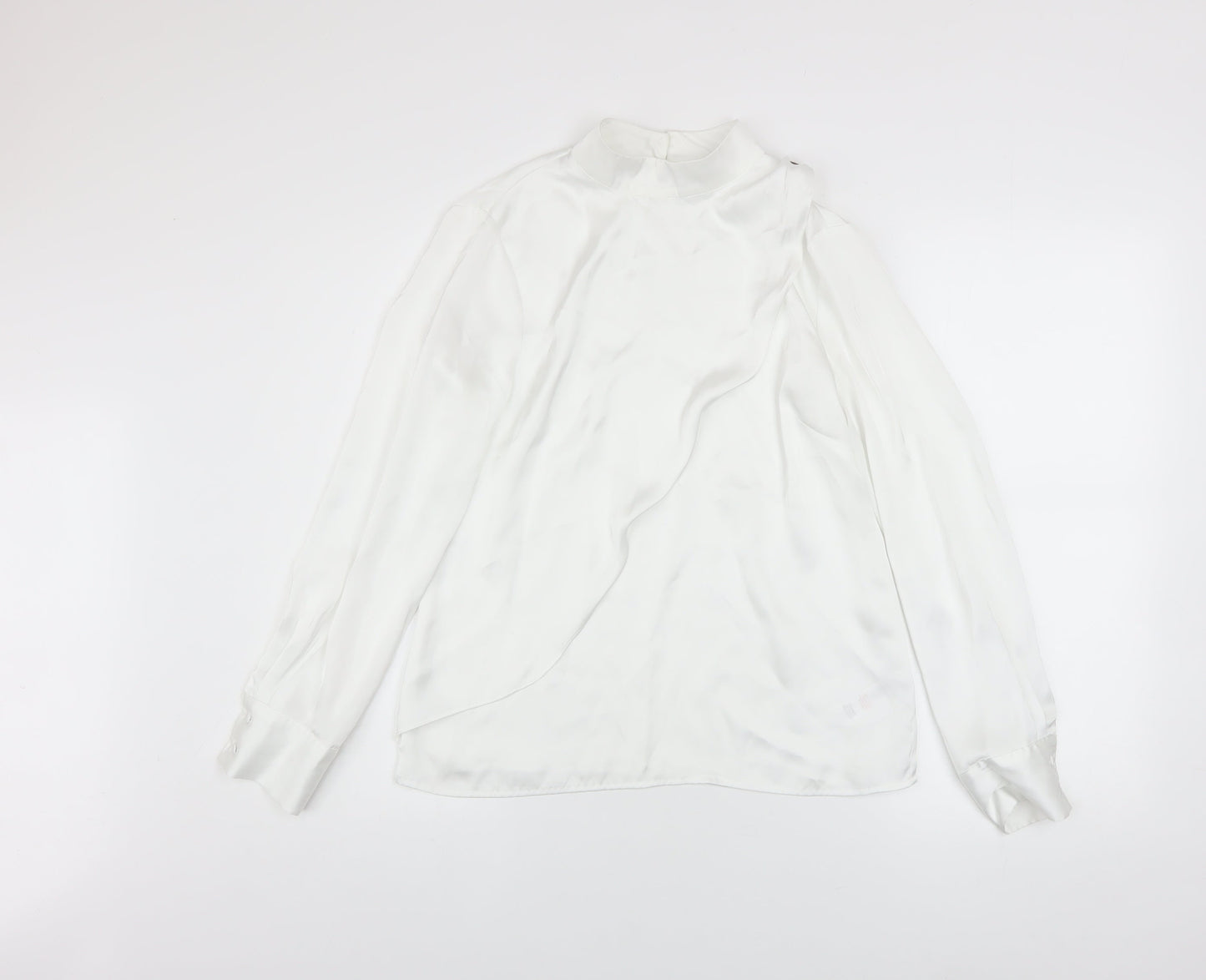 Womens UK Size XS Savida White Wrap Blouse