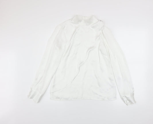 Womens UK Size XS Savida White Wrap Blouse