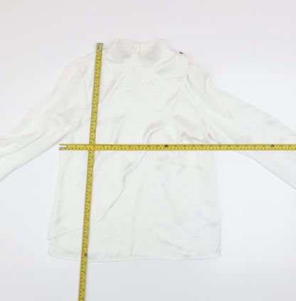Womens UK Size XS Savida White Wrap Blouse