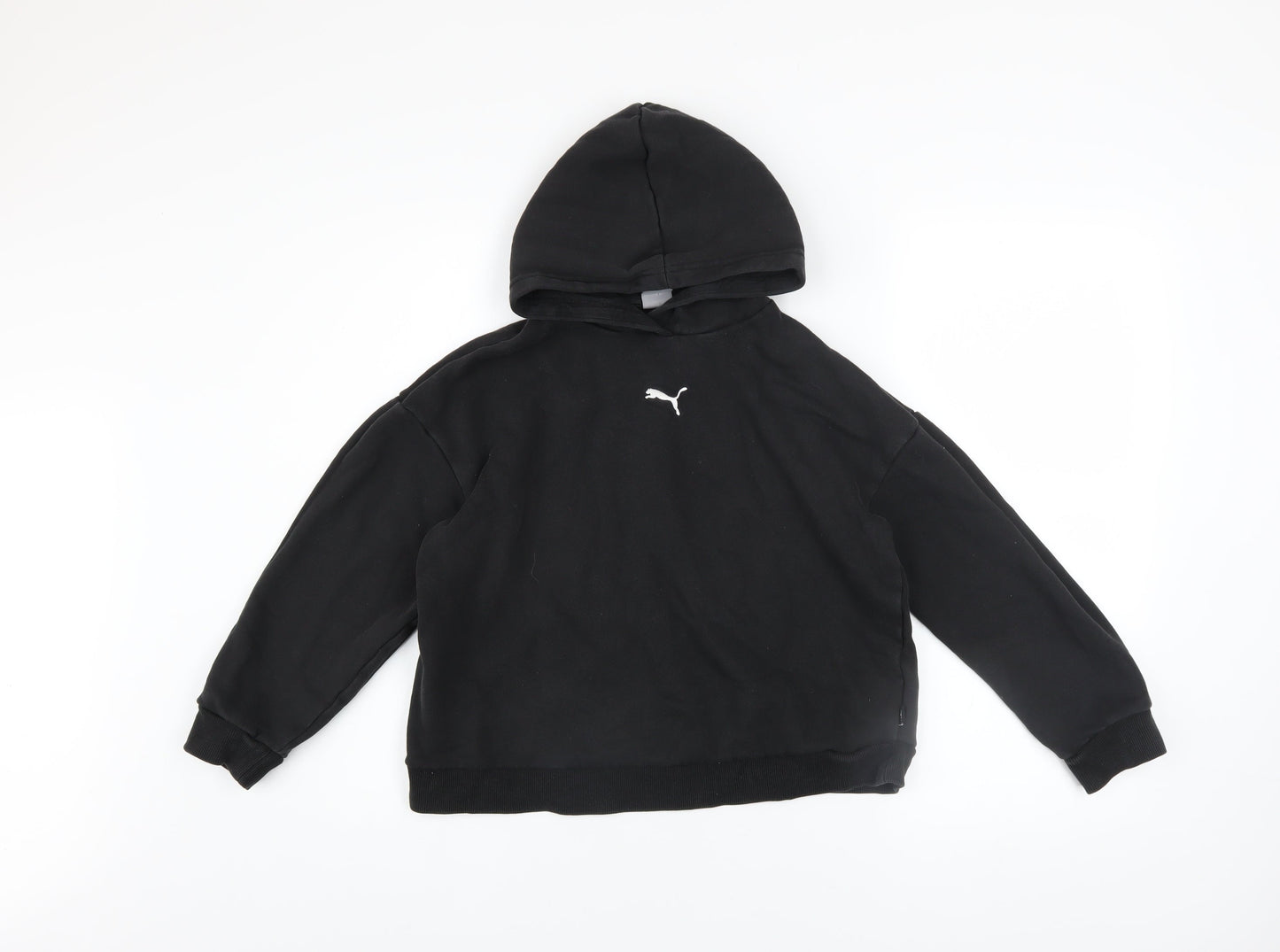 Boys UK Size 13-14 Years PUMA Black Pullover Hoodie