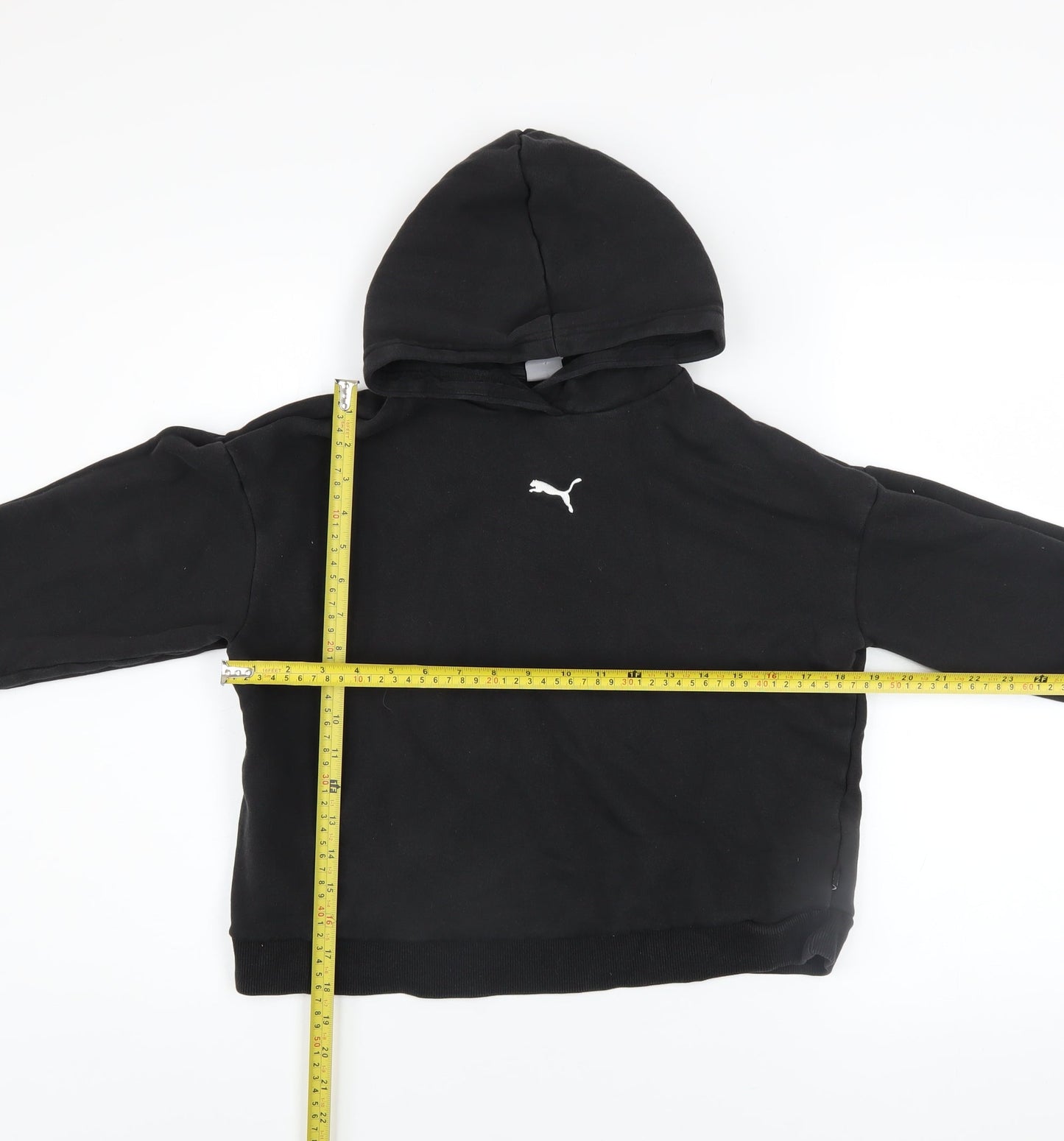 Boys UK Size 13-14 Years PUMA Black Pullover Hoodie