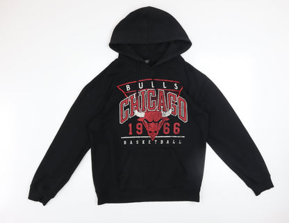 Mens UK Size M UNK Black Pullover Hoodie