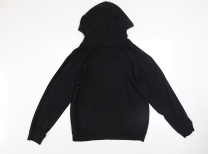 Mens UK Size M UNK Black Pullover Hoodie