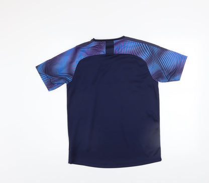 Puma Boys Blue Graphic DryCELL Short Sleeve Sports T-Shirt 13-14 Years