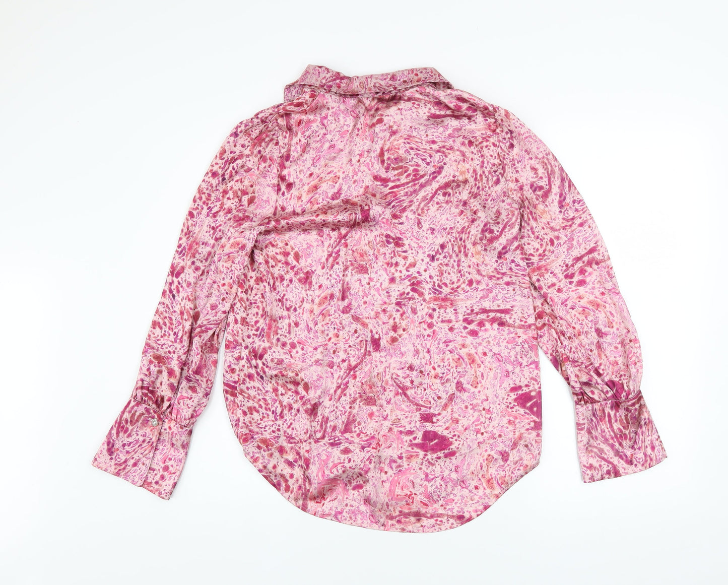 Womens UK Size XS Zara Multicoloured Basic Blouse