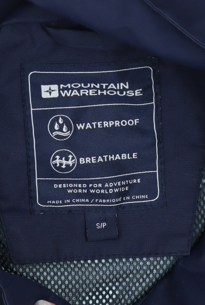 Mens UK Size S Mountain Warehouse Blue Rain Coat