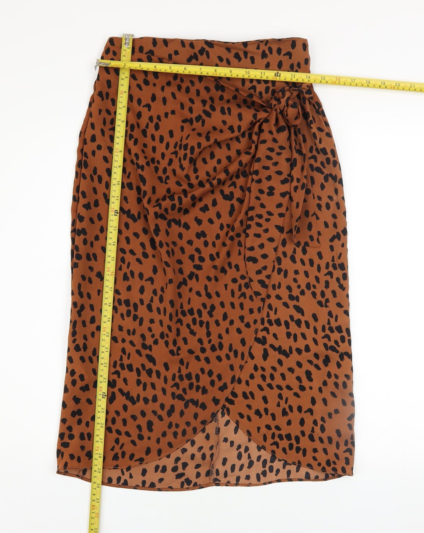Womens UK Size S BZ Wrap Chiffon Skirt