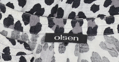 Womens UK Size 12 Olsen Grey Tunic Blouse