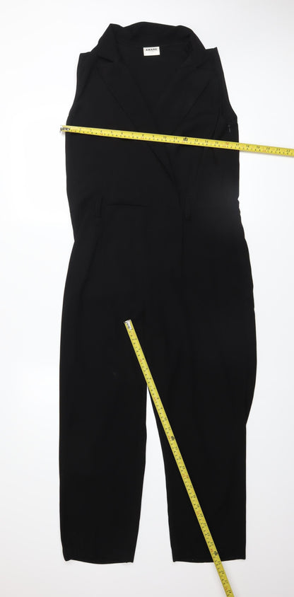 Womens UK Size S Aware by Vero Moda One-Piece Black Jumpsuit