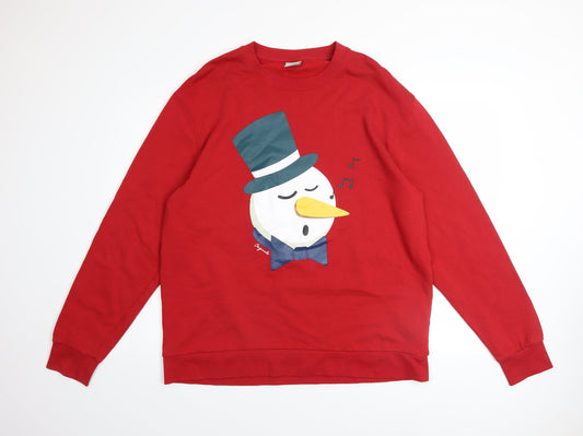Mens UK Size 2XL JACK & JONES Red Pullover Sweatshirt