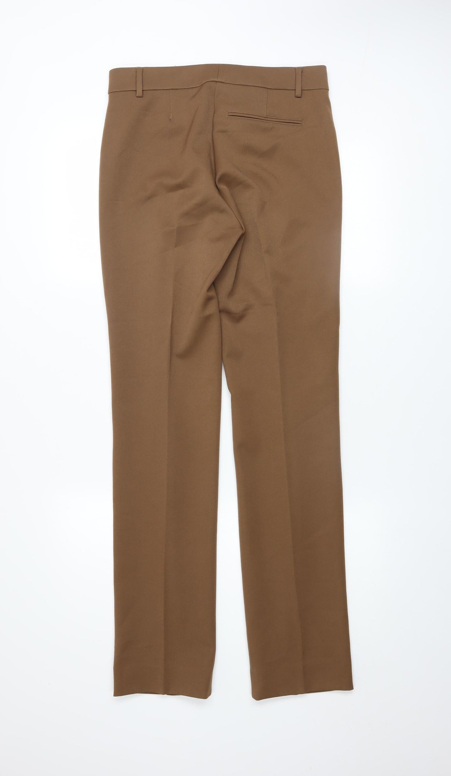 Womens UK Size 8 Marks and Spencer Regular Fit Dress Pants Brown Trousers