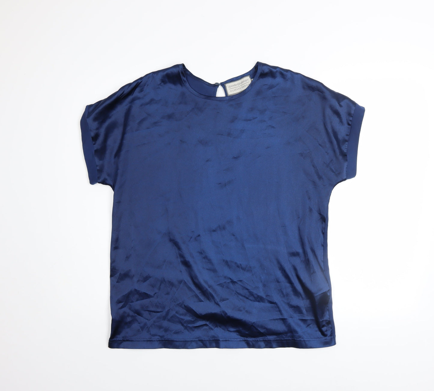 Womens UK Size M Lennon Courtney & Kilkenny Design Blue Basic Blouse