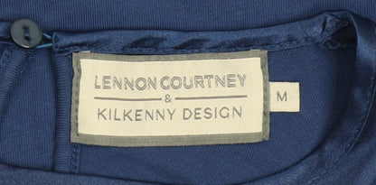 Womens UK Size M Lennon Courtney & Kilkenny Design Blue Basic Blouse