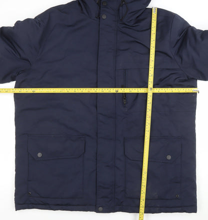 Mens UK Size 2XL FB Sister Blue Parka Coat