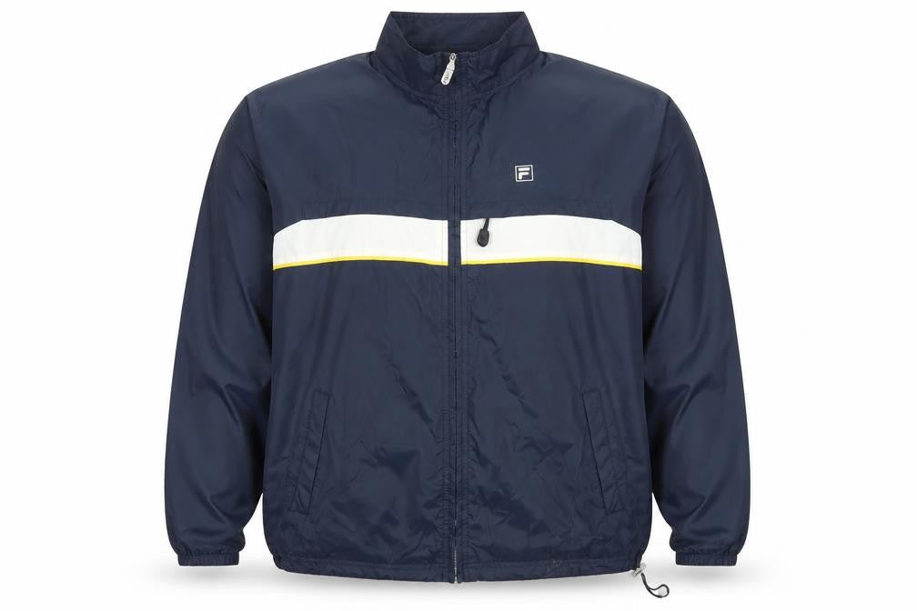 Mens UK Size 34 FILA Blue Windbreaker Coat