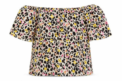 Womens UK Size 18 Capsule Multicoloured Off the Shoulder Blouse