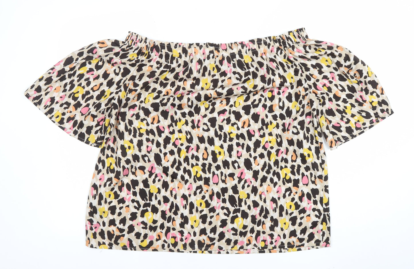 Womens UK Size 18 Capsule Multicoloured Off the Shoulder Blouse