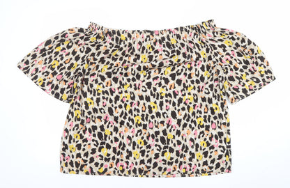 Womens UK Size 18 Capsule Multicoloured Off the Shoulder Blouse