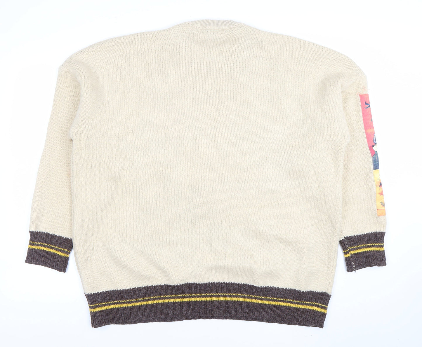 Mens UK Size XL Vencede Beige Pullover Jumper