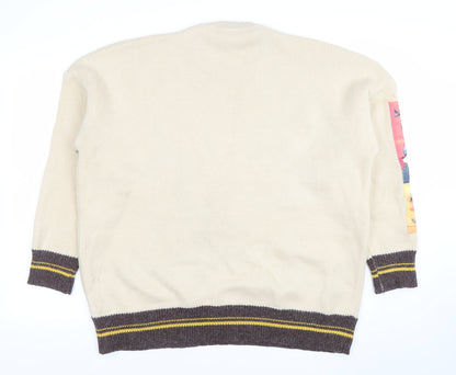Mens UK Size XL Vencede Beige Pullover Jumper