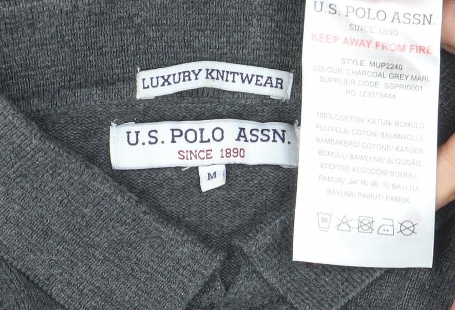 Mens UK Size M U.S. Polo Assn. Cotton Polo Shirt
