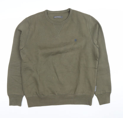 Mens UK Size M French Connection Green Pullover Sweatshirt