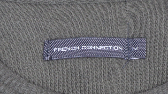Mens UK Size M French Connection Green Pullover Sweatshirt