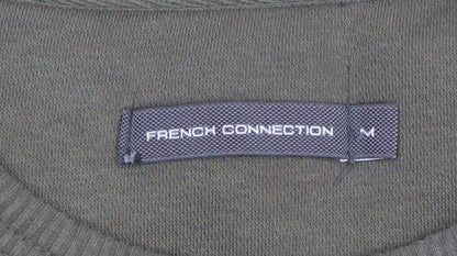 Mens UK Size M French Connection Green Pullover Sweatshirt