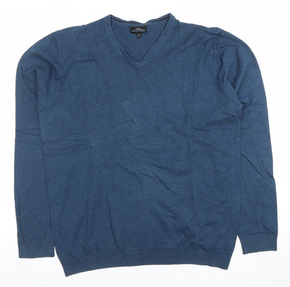 Mens UK Size M NEXT Blue Pullover Jumper