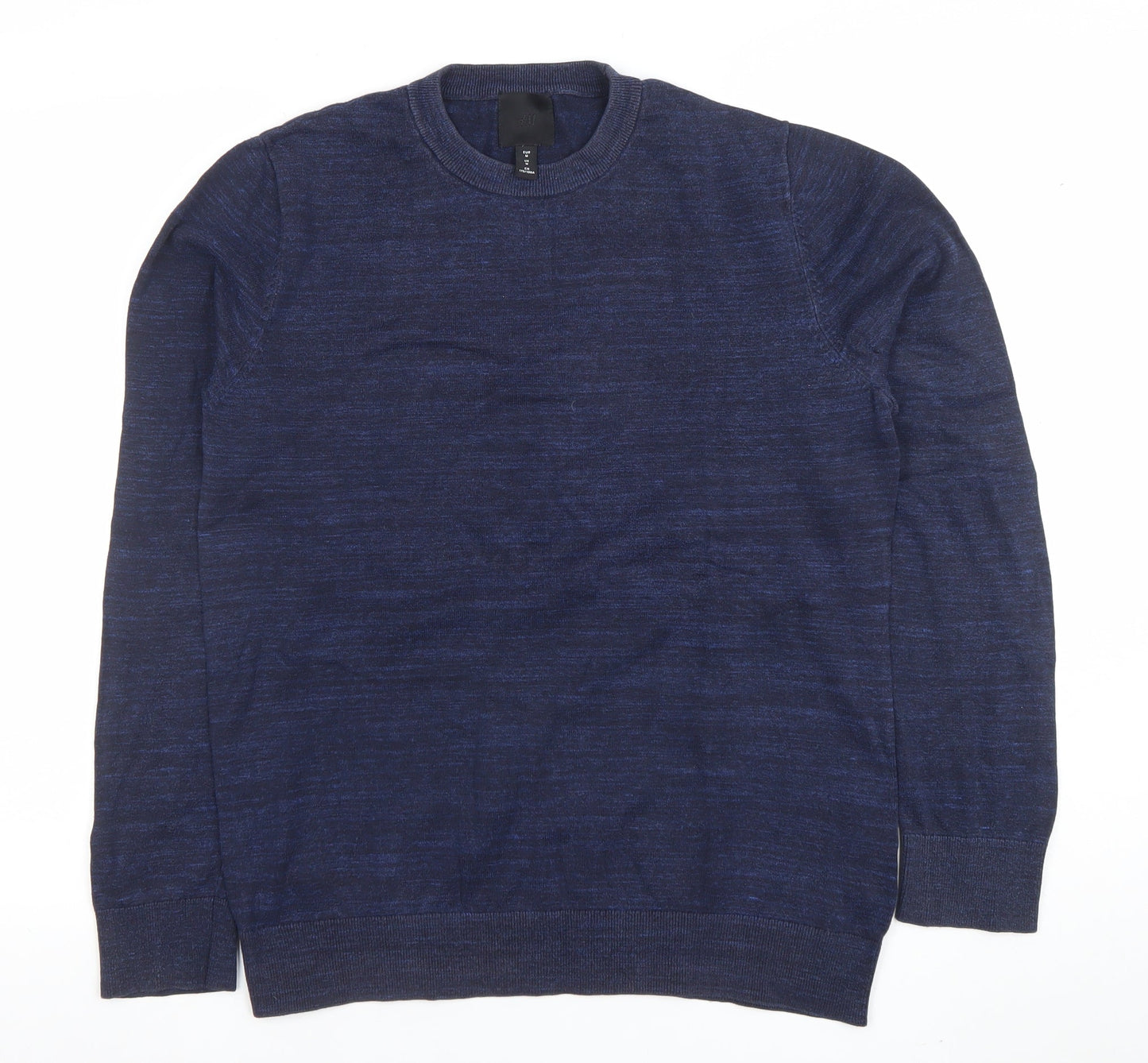 Mens UK Size M H&M Blue Pullover Jumper
