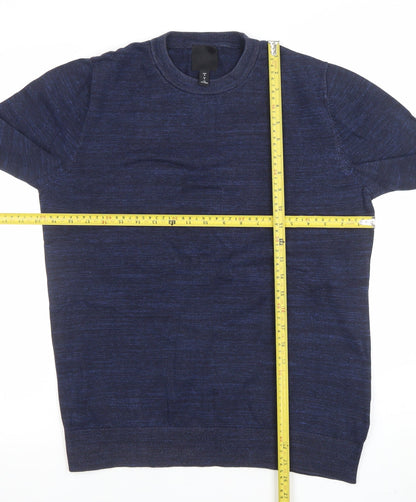 Mens UK Size M H&M Blue Pullover Jumper