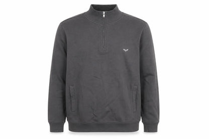 Mens UK Size M Threadbare Grey Henley Sweatshirt