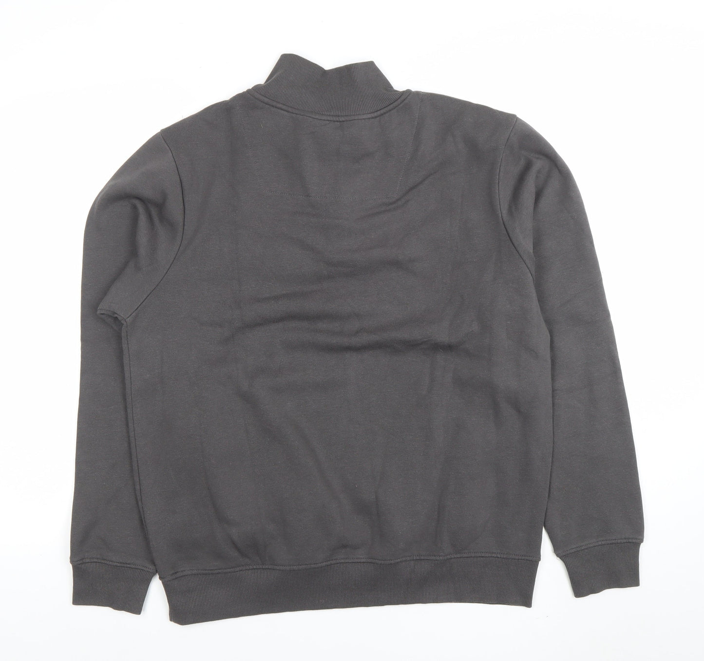 Mens UK Size M Threadbare Grey Henley Sweatshirt