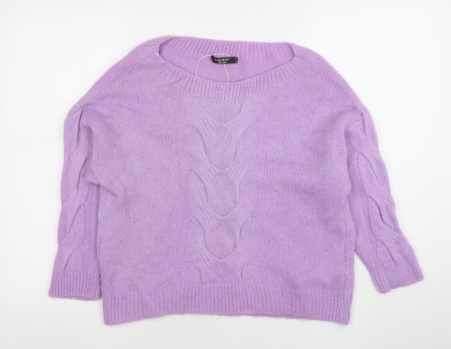 Womens UK Size S Zabaione Purple Pullover Jumper