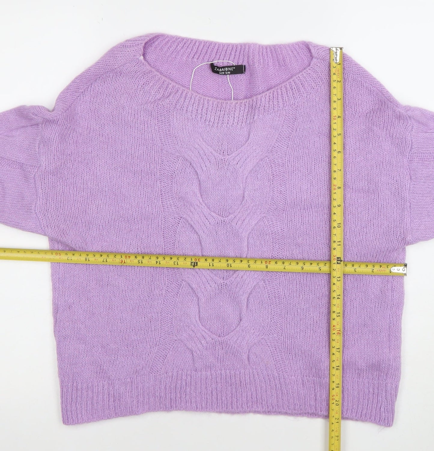 Womens UK Size S Zabaione Purple Pullover Jumper