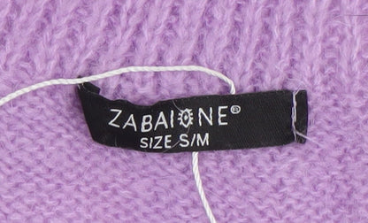 Womens UK Size S Zabaione Purple Pullover Jumper