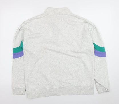 Womens UK Size M Diesel Grey Pullover Sweatshirt